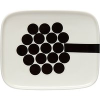 Marimekko Hortensie Side Plate, Black/White
