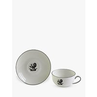 Clavering Heritage Cup & Saucer, White