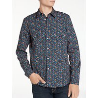 PS By Paul Smith Floral Long Sleeve Shirt, Navy