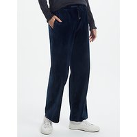 Great Plains Wren Velvet Drawstring Trousers, Classic Navy