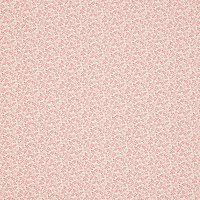 John Louden Ditsy Vine Print Fabric, Pink/Cream