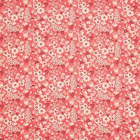 Indigo Fabrics Garden Floral Print Viscose Fabric, Pink