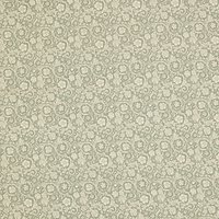 John Louden Floral Swirls Tile Print Fabric, Pale Green