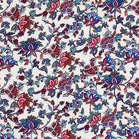 Oddies Textiles Colour Flowers Print Fabric, White/Multi