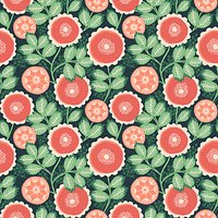 Freespirit Artisan Floral Sedon Print Fabric, Green
