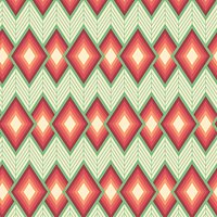 Freespirit Tapestry Sedon Print Fabric, Green/Red