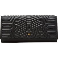 Ted Baker Quilted Bow Leather Matinee Purse, Black