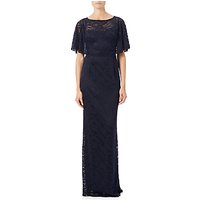 Adrianna Papell Stretch Lace Caplet Gown, Ink