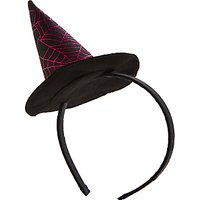 John Lewis Children's Witches Hat Hair Band, Black