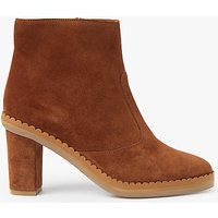 See By Chloé Stasya Block Heeled Ankle Chelsea Boots, Tan