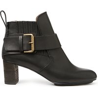 See By Chloé Iko Buckle Block Heeled Ankle Boots, Black