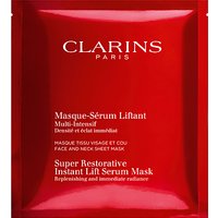 Clarins Super Restorative Instant Lift Serum Mask, X 5