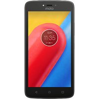 Moto C Smartphone, Android, 5, 4G LTE, SIM Free, 16GB, Starry Black