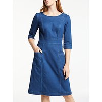 Boden Corinne Denim Dress, Bright Blue Wash