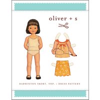 Oliver + S Children's Badminton Skort And Dress Sewing Pattern
