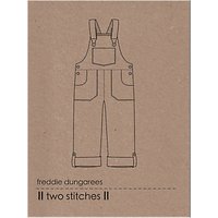 Two Stitches Children's Freddie Dungarees Sewing Pattern