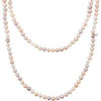 Claudia Bradby Long Freshwater Pearl Rope Necklace, Pink