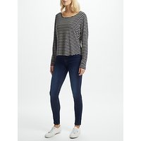 Thought Bamboo Base Layer Jersey Top, Charcoal Stripe