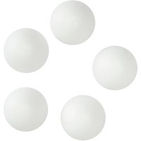 Habico Polystyrene Balls 4cm, Pack Of 5, White