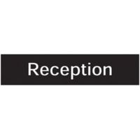 The House Nameplate Company PVC Self Adhesive Reception Sign (H)50mm (W)200mm