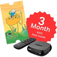 NOW TV Box With 3 Month Kids Pass, Black