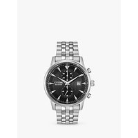 Citizen CA7000-55E Men's Chronograph Date Bracelet Strap Watch, Silver/Black