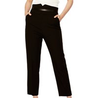 Karen Millen The Essentials High Waisted Tailored Trousers, Black