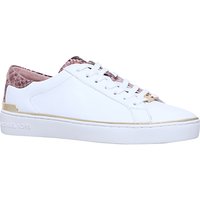 MICHAEL Michael Kors Kyle Lace Up Trainers, White/Blossom