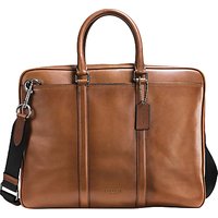 Coach Metropolitan Slim Soft Leather Briefcase, Tan