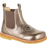 ANGULUS Children's Heart Chelsea Boots, Pewter