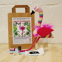 Sock Creatures Create Your Own Sock Flamingo Craft Kit