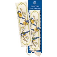 Textile Heritage Blue Tit Bookmark Counted Cross Stitch Kit, Multi
