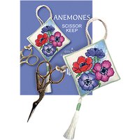 Textile Heritage Anenomes Scissor Keep Counted Cross Stitch Kit, Multi