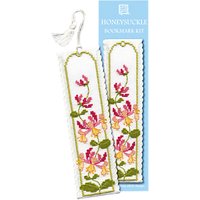 Textile Heritage Honeysuckle Bookmark Counted Cross Stitch Kit, Multi