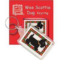 Textile Heritage Scottie Dog Keyring Counted Cross Stitch Kit, Multi