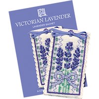 Textile Heritage Victorian Lavender Sachet Counted Cross Stitch Kit, Multi