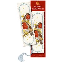 Textile Heritage Robin Bookmark Counted Cross Stitch Kit, Multi