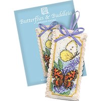 Textile Heritage Butterfly/Buddleia Sachet Counted Cross Stitch Kit, Multi