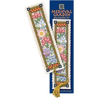 Textile Heritage Medieval Garden Bookmark Counted Cross Stitch Kit, Multi