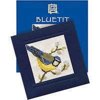 Textile Heritage Blue Tit Card Counted Cross Stitch Kit, Multi