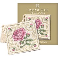 Textile Heritage Damask Rose Needle Case Counted Cross Stitch Kit, Multi