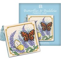 Textile Heritage Butterfly/Buddleia Needle Case Counted Cross Stitch Kit, Multi