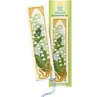 Textile Heritage Lily The Valley Bookmark Counted Cross Stitch Kit, Multi