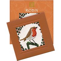 Textile Heritage Robin Card Counted Cross Stitch Kit, Multi