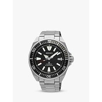 Seiko SRPB51K1 Men's Prospex Samurai Date Automatic Bracelet Strap Watch, Silver/Black