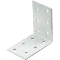Silver Effect Steel Perforated Bracket - 73009