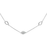 Finesse Swarovski Crystal Teardrop Chain Necklace