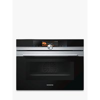 Siemens CM678G4S6B Built-In Compact Oven With Microwave, Stainless Steel/Black