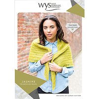 West Yorkshire Spinners Gems Women's Jasmine Triangular Shawl Knitting Pattern