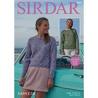 Sirdar Dapple DK Sweaters Pattern, 8067